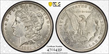 1881-O $1 MS62