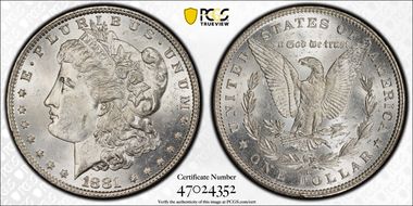 1881-O $1 MS62
