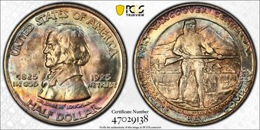 1925 50C Fort Vancouver MS66