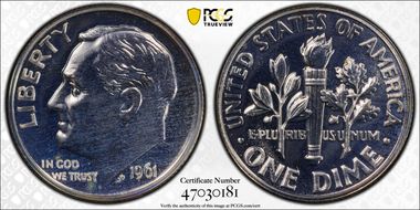 1961 10C PR66