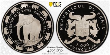 1993 6000 Fr Elephant PR69DCAM