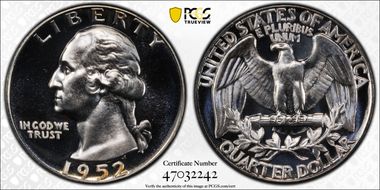 1952 25C PR68