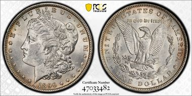 1896 $1 MS62