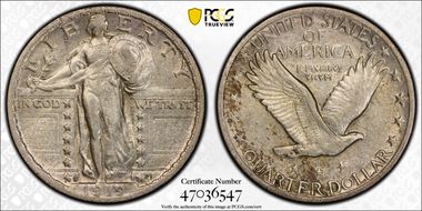 1919-S 25C XF45