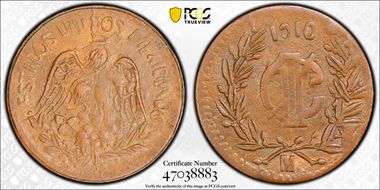1910-M 1C Utberg-EG2 Revolutionary AU58BN