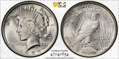 1923 $1 MS65