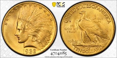 1932 $10 MS64