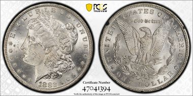 1882-CC $1 VAM 2B, Stage 3 MS63