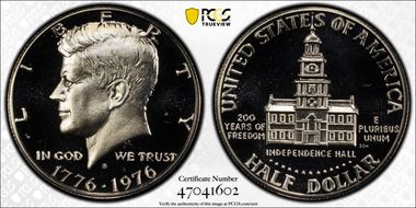 1976-S 50C Silver PR67CAM
