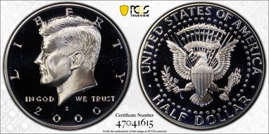 2000-S 50C Silver PR69DCAM