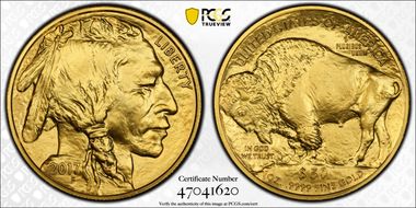2017 $50 American Buffalo .9999 Fine Gold MS69