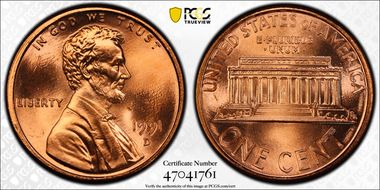 1991-D 1C MS66RD