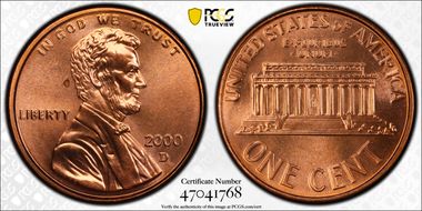 2000-D 1C MS66RD