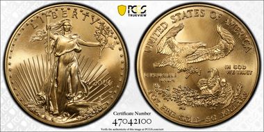 2006 $50 Gold Eagle MS69