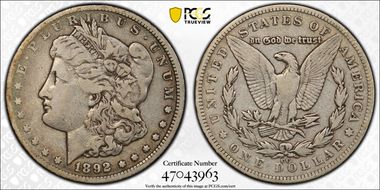 1892-CC $1 F15