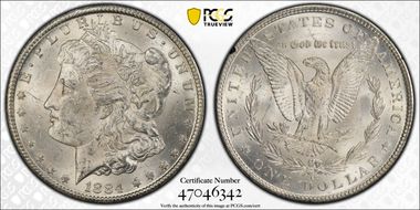 1884-CC $1 GSA Hoard MS62