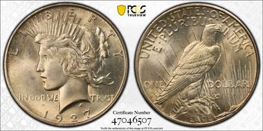 1927-D $1 MS64