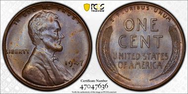 1947-S 1C MS65BN
