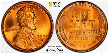 1950-D 1C MS66RD