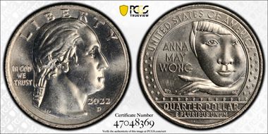 2022-D 25C Anna May Wong MS65