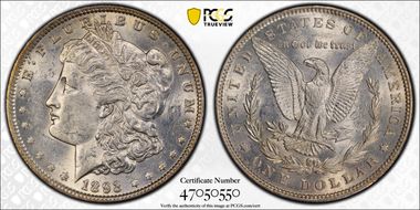 1893 $1 AU58