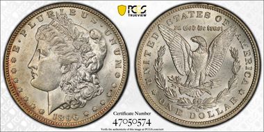 1896-O $1 AU58