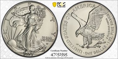 2023 $1 Silver Eagle MS70