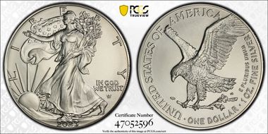 2023 $1 Silver Eagle MS70