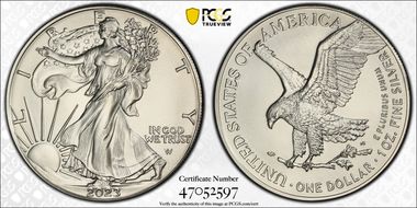 2023 $1 Silver Eagle MS70