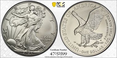 2023 $1 Silver Eagle MS70
