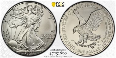2023 $1 Silver Eagle MS70