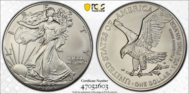 2023 $1 Silver Eagle MS70