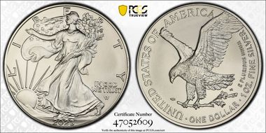 2023 $1 Silver Eagle MS69
