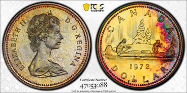 1972 S$1 Voyageur Ag SP67