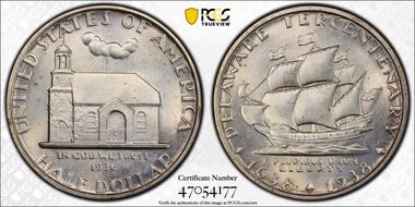 1936 50C Delaware MS64