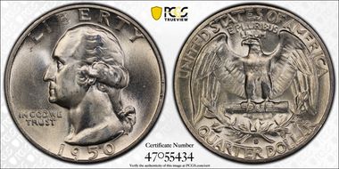 1950-S 25C DDR, FS-801 MS63