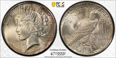 1927 $1 MS65
