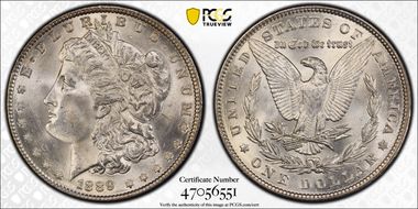 1889 $1 MS63