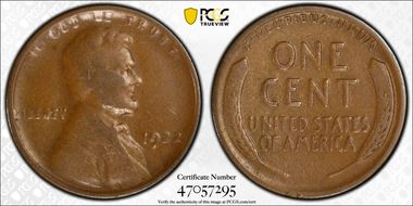 1922 No D 1C Strong Reverse VF20BN