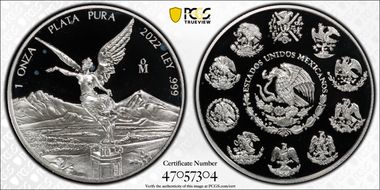 2022-Mo Onza Libertad Ag PR68DCAM