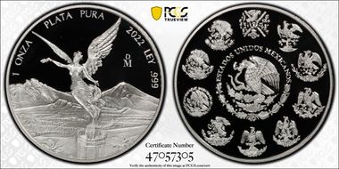 2022-Mo Onza Libertad Ag PR69DCAM