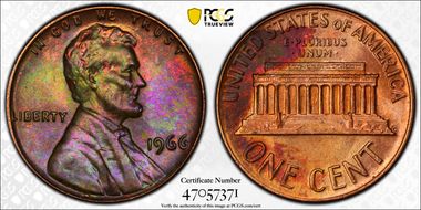 1966 1C MS65RB