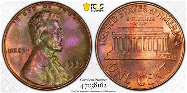1959 1C MS64RB