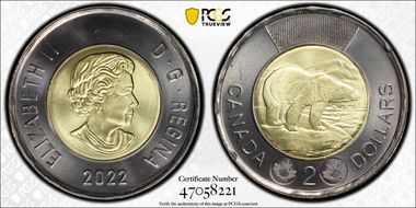 2022 $2 Polar Bear Solemn Tribute Queen Elizabeth II MS65