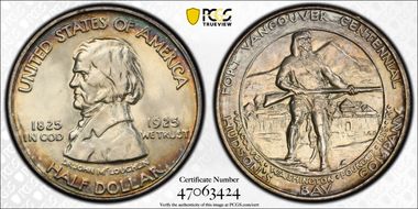 1925 50C Fort Vancouver MS64