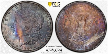 1887 $1 MS63