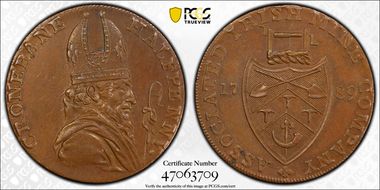 1789 Tk 1/2D DH-23 Wicklow, Cronebane AU58BN