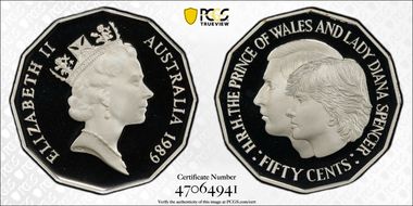 1989 50C Wedding Ag PR69DCAM