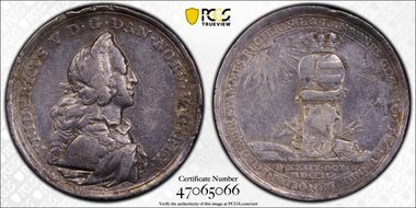 1766 Medal Galster-395ss Silver 300th Anniversary of Oldenburg SP1