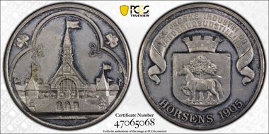 1905 Medal Industrial & Agricultural Expo Jutland-Horsens Sn SP58